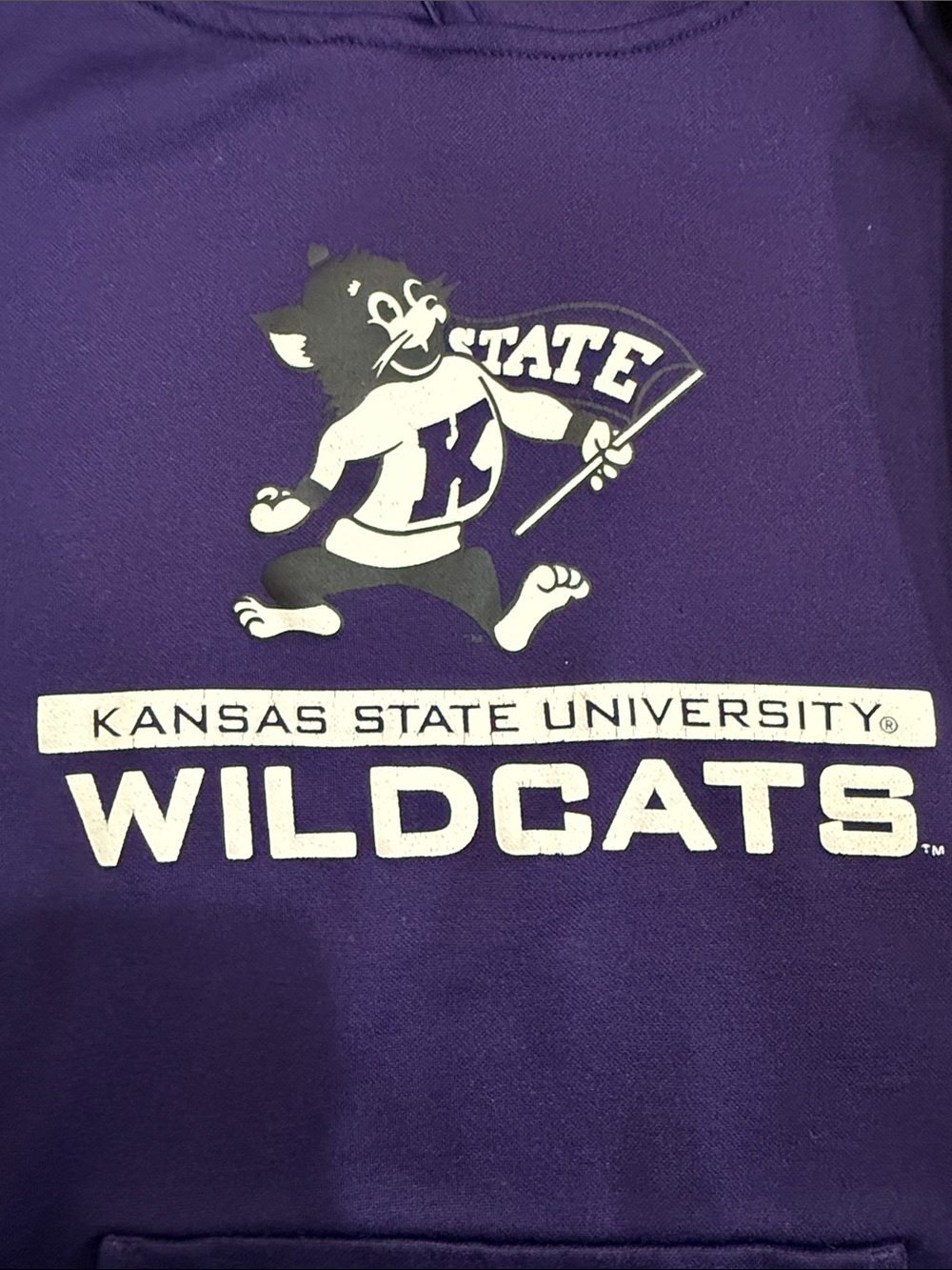 Kansas State Wildcats Purple Kids Hoodie (Size Small 6-7) - Picture 2 of 5